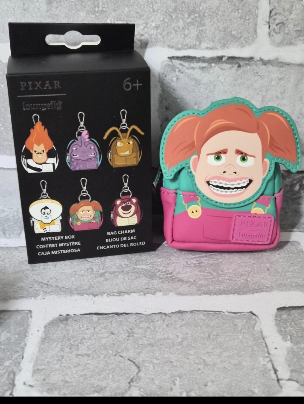 Loungefly Pixar Mystery Box Bag Charm  (Darla)